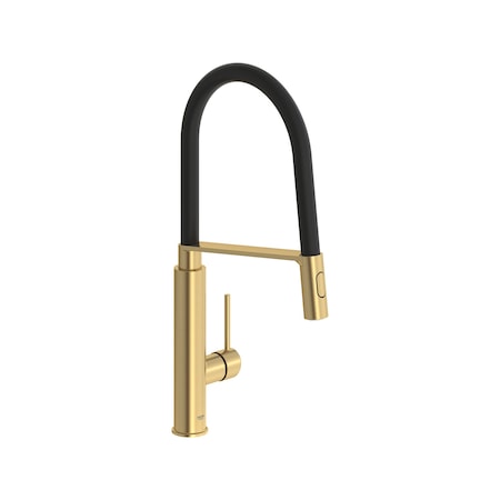 Grohe Single-Handle Semi-Pro Dual Spray Kitchen Faucet 1.75 Gpm 6.6 L/Min In Brushed Cool Sunrise 31492GN0